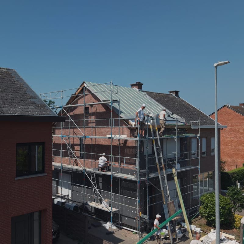 Roof before/after - before